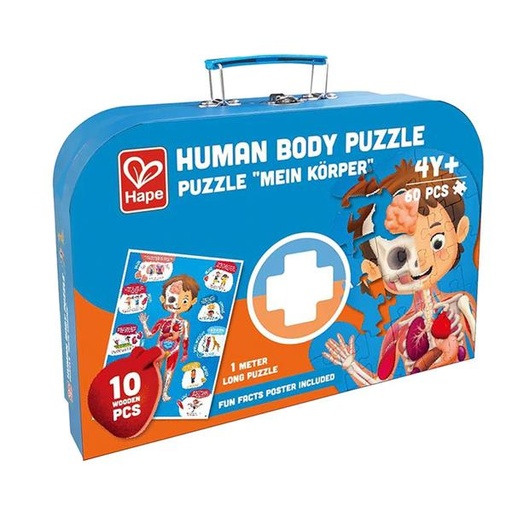 [6943478035553] Puzzle Human Body 60pz Hape