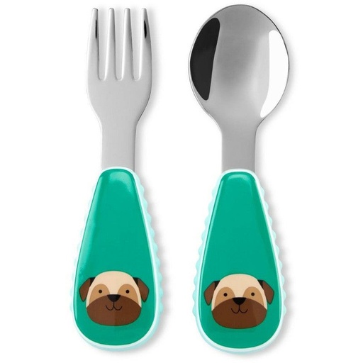 [194135560833] Zoo utensil Pug Skip Hop