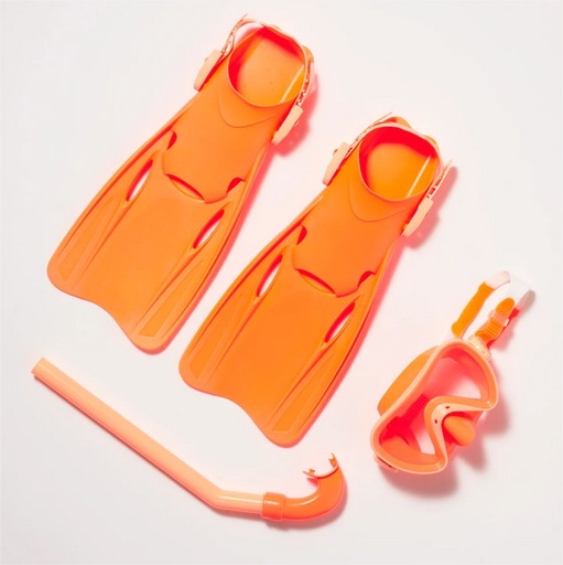 [9339296056127] Set Dive Neon Coral Marble Sunnylife