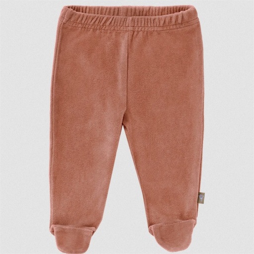 [VC530-06] Trousers velours with feet Ash rose: 3-6 m  Fresk