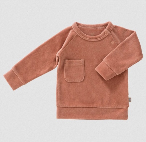 [VC430-06] Sweater velours Ash rose: 3-6 m  Fresk