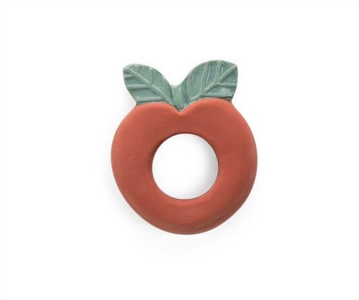 [675371] Apple Natural Rubber Ring Pomme Des Bois Moulin Roty