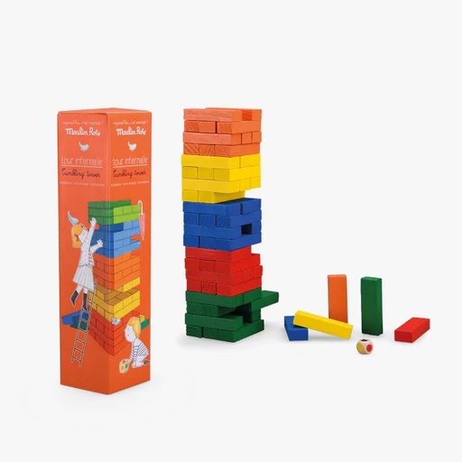 [713365] Tumbling Tower Aujourd'Hui C'Est Mercredi Moulin Roty