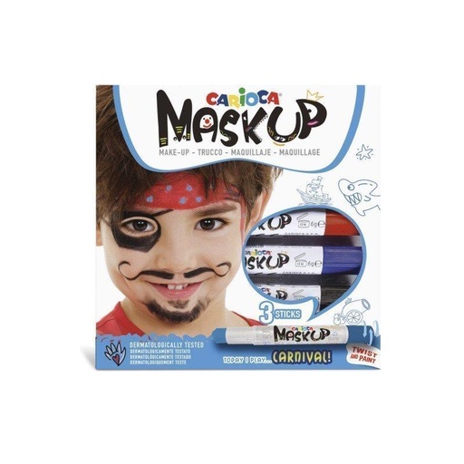 [8003511430504] Pintura de cara en barra x 3 colores Carnival Carioca