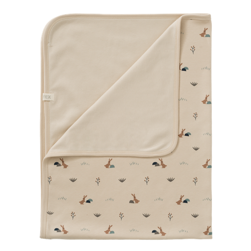 [F320-39] Baby Blanket Rabbit Sandshell Fresk