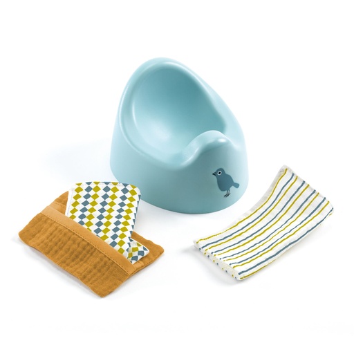 [DJ07853] Kit - Potty &amp; Wipes Pomea Djeco
