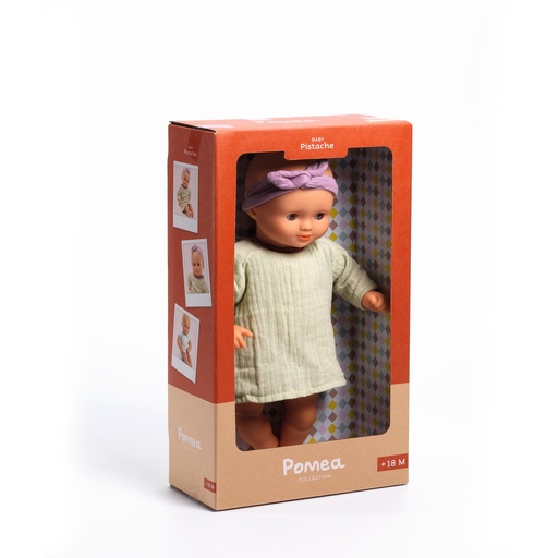 [DJ07875] Baby Doll 32 Cm Dressed - Baby Pistache Pomea Djeco