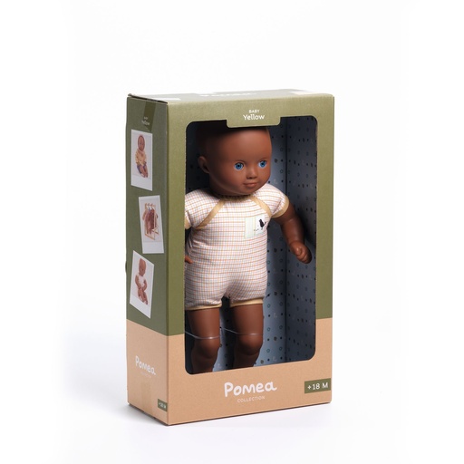 [DJ07881] Baby Doll 32 Cm Body - Baby Yellow Pomea Djeco