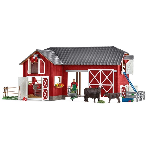 [72102] Large Farm With Black Angus Schleich