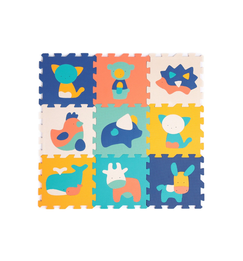 [LD10023] Alfombra de juego animales con textura Ludi