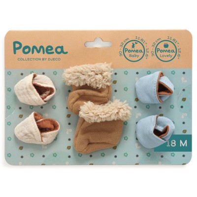 [DJ07899] 3 Pairs Of Slippers Djeco