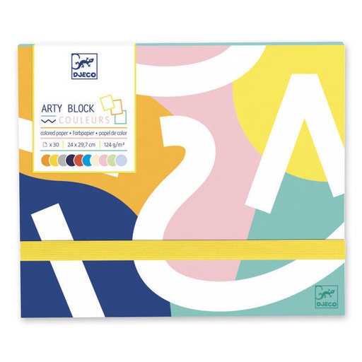 [DJ08788] Arty Block - Colored Paper Design By By Djeco