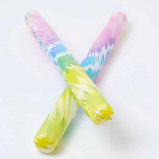 [9339296062470] Inflable Noodles x2 - Tie Dye Sorbet Sunnylife