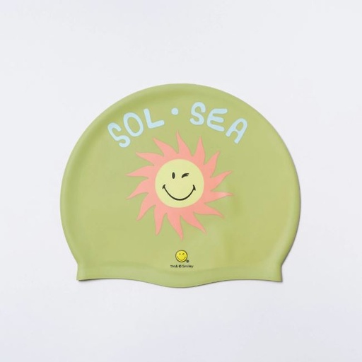 [9339296063071] Gorra De Natación (3-9Y) - Smiley World Sol Sea  Sunnylife