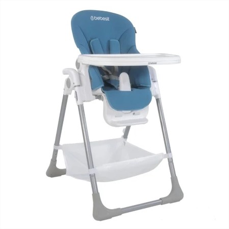 [1038AZ] Silla de comer Snack Azul Bebesit