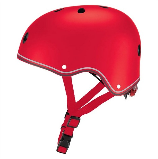 [4897070184404] Casco rojo  con luz 48-53cm GLOBBER