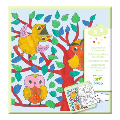 [DJ00052] Coloring Dispenser, Forest Djeco
