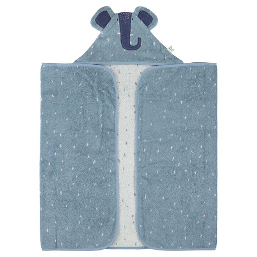 [11-881] Hooded Towel - 70X130Cm - Mrs. Elephant Trixie