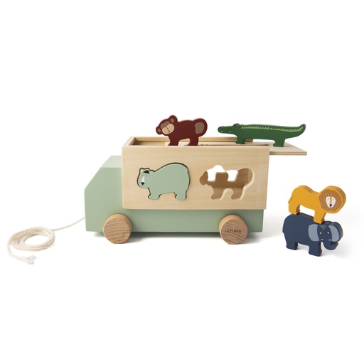 [36-182] Wooden Animal Truck Trixie