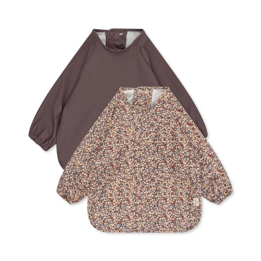 [KS4301-TS] 2 Pack Dinner Bib With Sleeves Toulouse/Sparrow Konges Sløjd