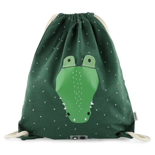 [19-215] Drawnstring Bag - Mr. Crocodile Trixie