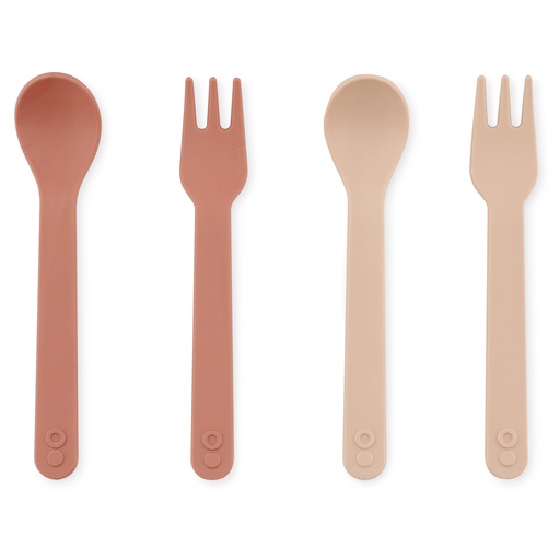 [95-360] Spoon and Fork 2-pack Rose Trixie