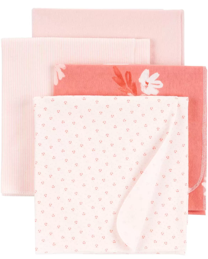 [195861897439] Pack 4 Mantas Recibidoras Algodón Osz Carters