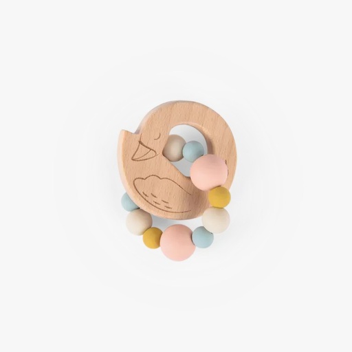 [667374] Swan Teething Ring La Petite Ecole De Danse Moulin Roty