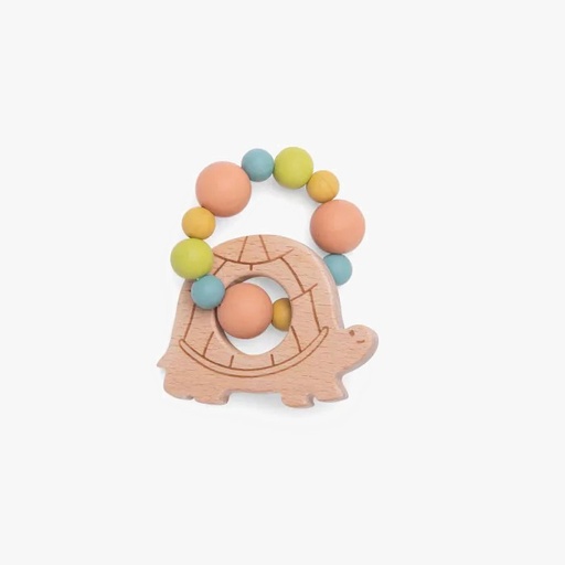 [678374] Turtle teething ring rattle Trois Petits Lapins Moulin Roty