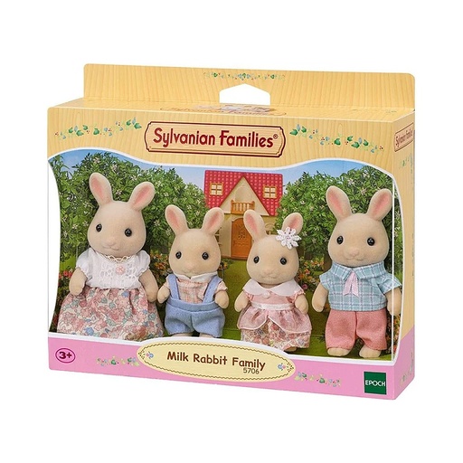[5706] Milk Rabbit Family Sylvanian Familes