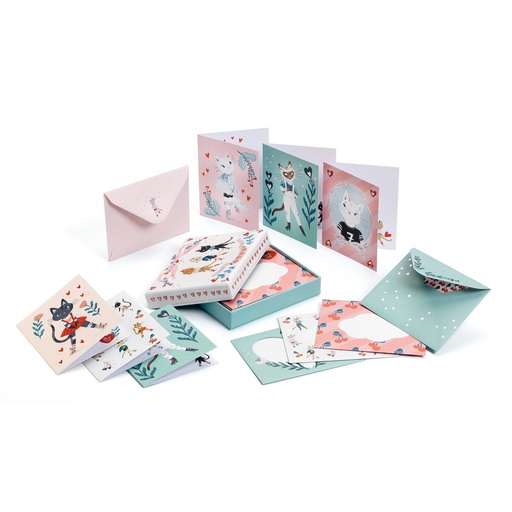 [DD03607] Lucille Writing Set Lovely Paper By Djeco