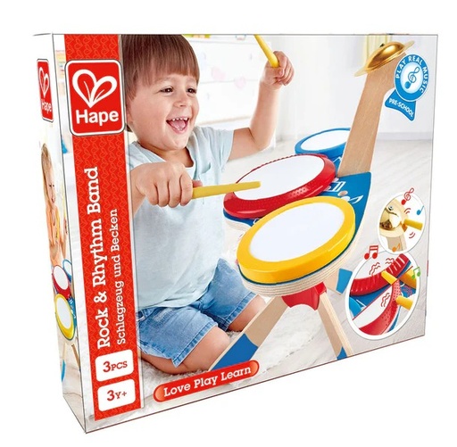 [6943478025486] Rock &amp; Rhythm Band - Bateria Hape