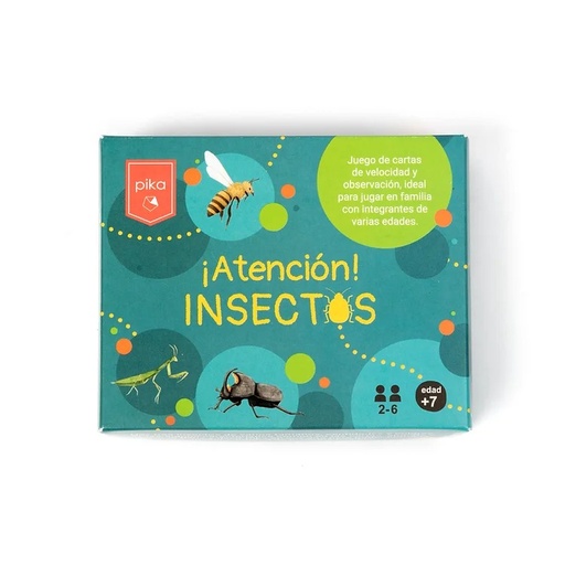 [7730997970224] Juego de cartas Atencion Insectos Pika