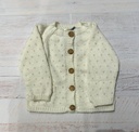 [M101-MA-06] Saquito picos marfil  3-6m Miau