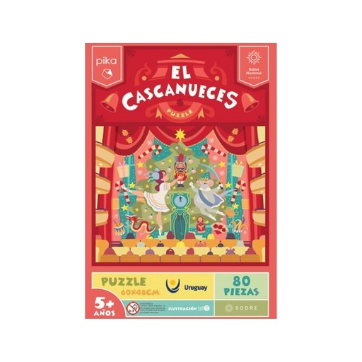 [197644453658] Puzzle El Cascanueces 80pz Pika