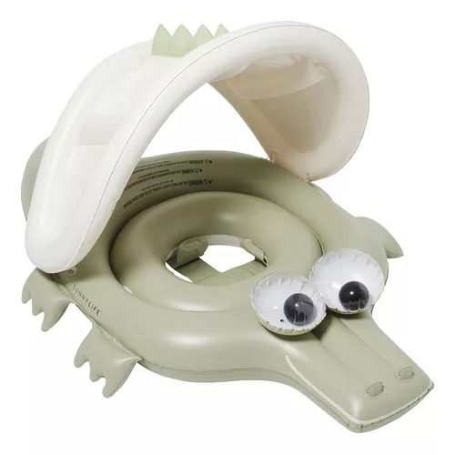 [9339296066034] Inflable Para Bebés Con Techo - Croc Khaki Sunnylife