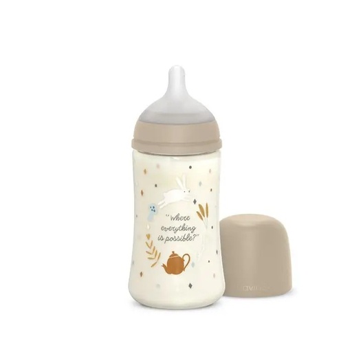 [8426420900898] Biberón 270Ml Fisio 3-6M Flujo M Wonder Crema Suavinex
