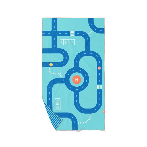 [174141] PlayTowel L (180 x 100cm) - Road Quut