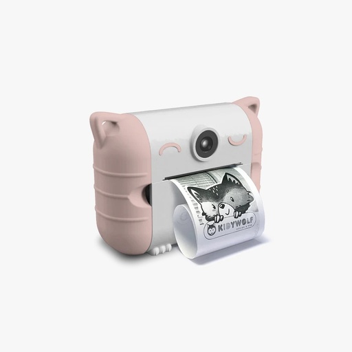 [KIDYPRINT-PE] Cámara con impresión térmica Kidyprint - Rosa Kidywolf