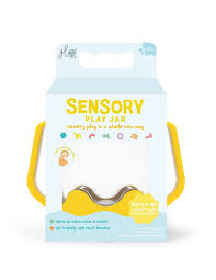 [850016823687] Jarra de juego sensorial yellow Glo Pals