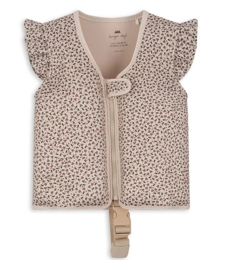 [KS101001-MT36] Neoprene Float Vest Frill Milk Tank 3-6 Konges Slojd