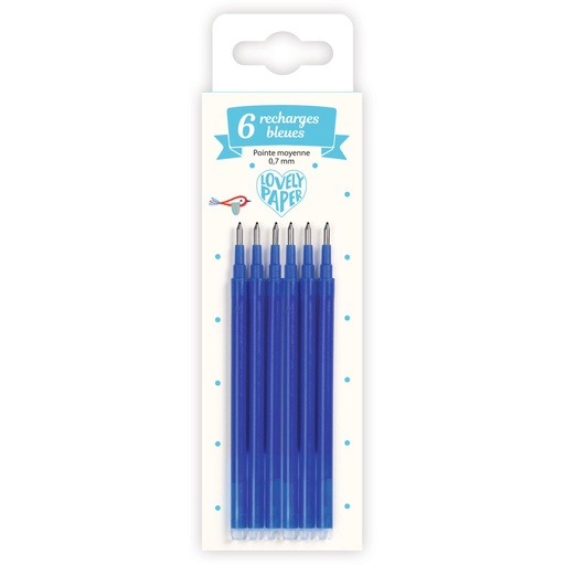 [DD03797] Set De 6 Recambios Azules - Punta Media Djeco