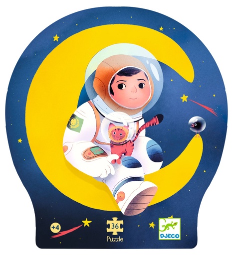 [DJ07301] Un Astronauta En La Luna - 36 Pcs Djeco