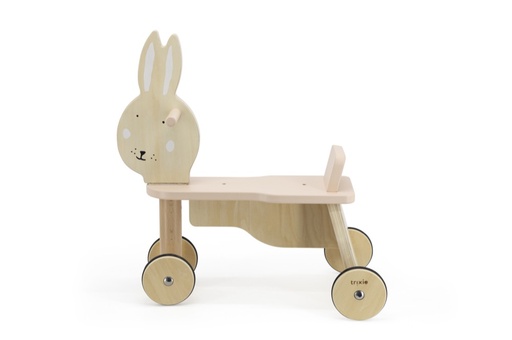 [36-825] Wooden Bicycle 4 Wheels - Mrs, Rabbit Trixie
