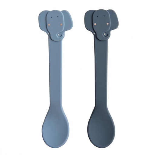 [96-638] Silicone Spoon 2-Pack - Mrs, Elephant Trixie