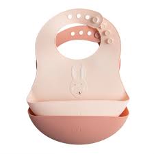 [96-644] Silicone Bib 2-Pack - Mrs, Rabbit Trixie