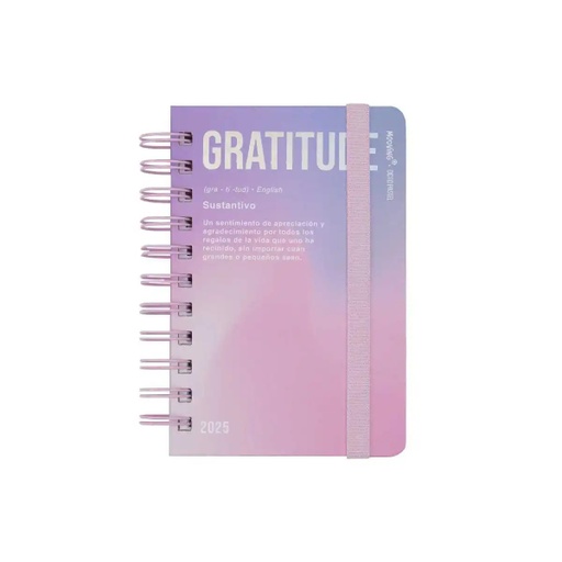 [7799133012815] Agenda Gratitud Pastel 2 dias por pagina Mooving