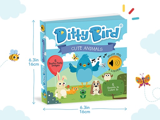[DB010] Cute Animals - Touch &amp; Feel Ditty Bird