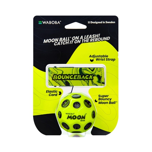 [8400001933002-YEL] Moon Ball Bounceback yellow Waboba