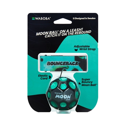 [8400001933002-TUR] Moon Ball Bounceback Turquoise Waboba